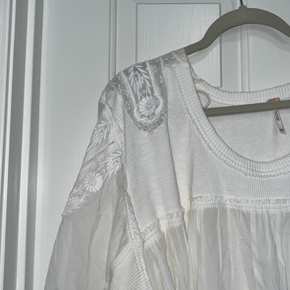 Free People Sunday Tunic Top in White New Without Tags Xs-XL - Picture 2 of 8